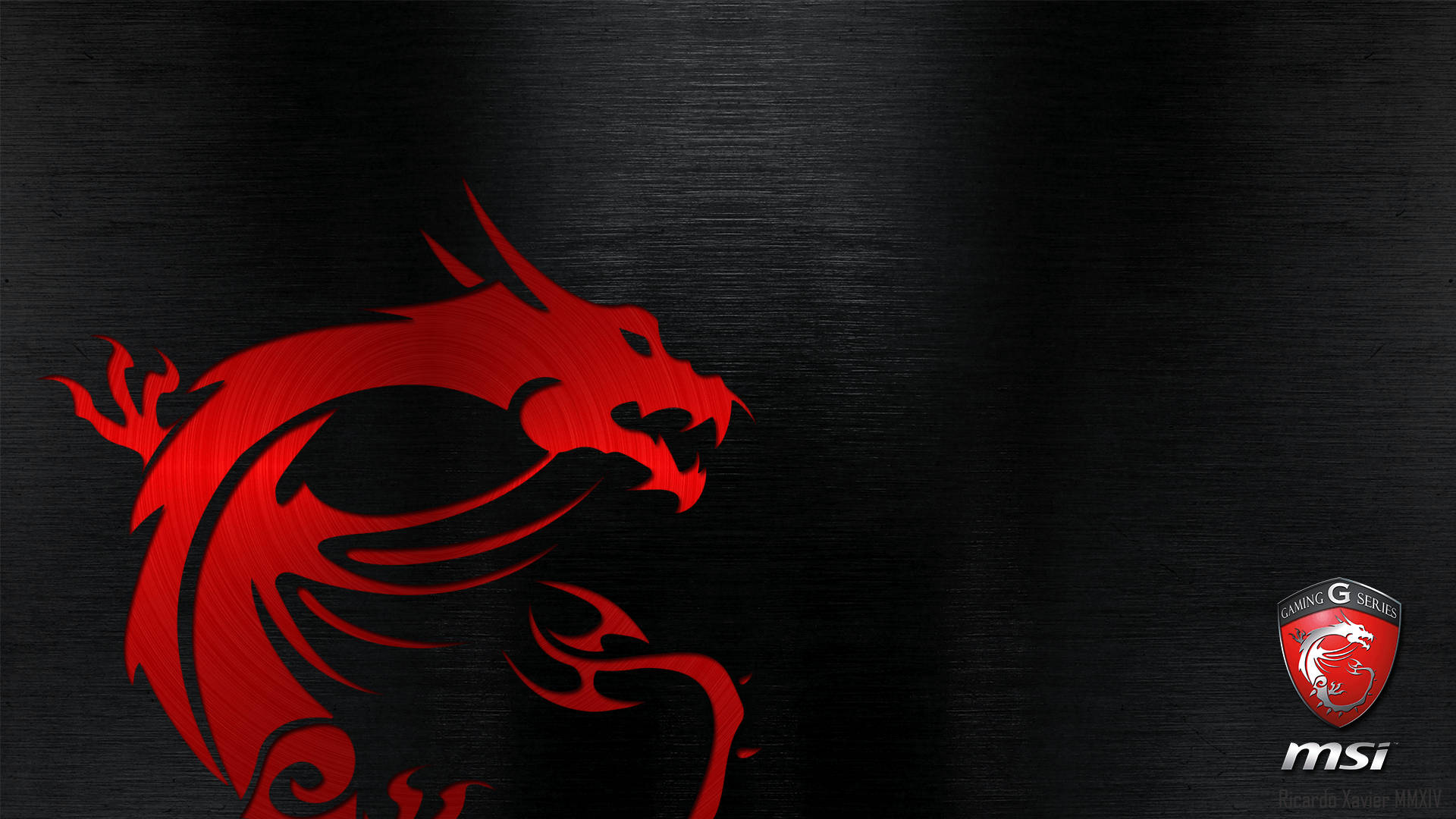 MSI G Series Logo Emblazoned on a Red Background Wallpaper