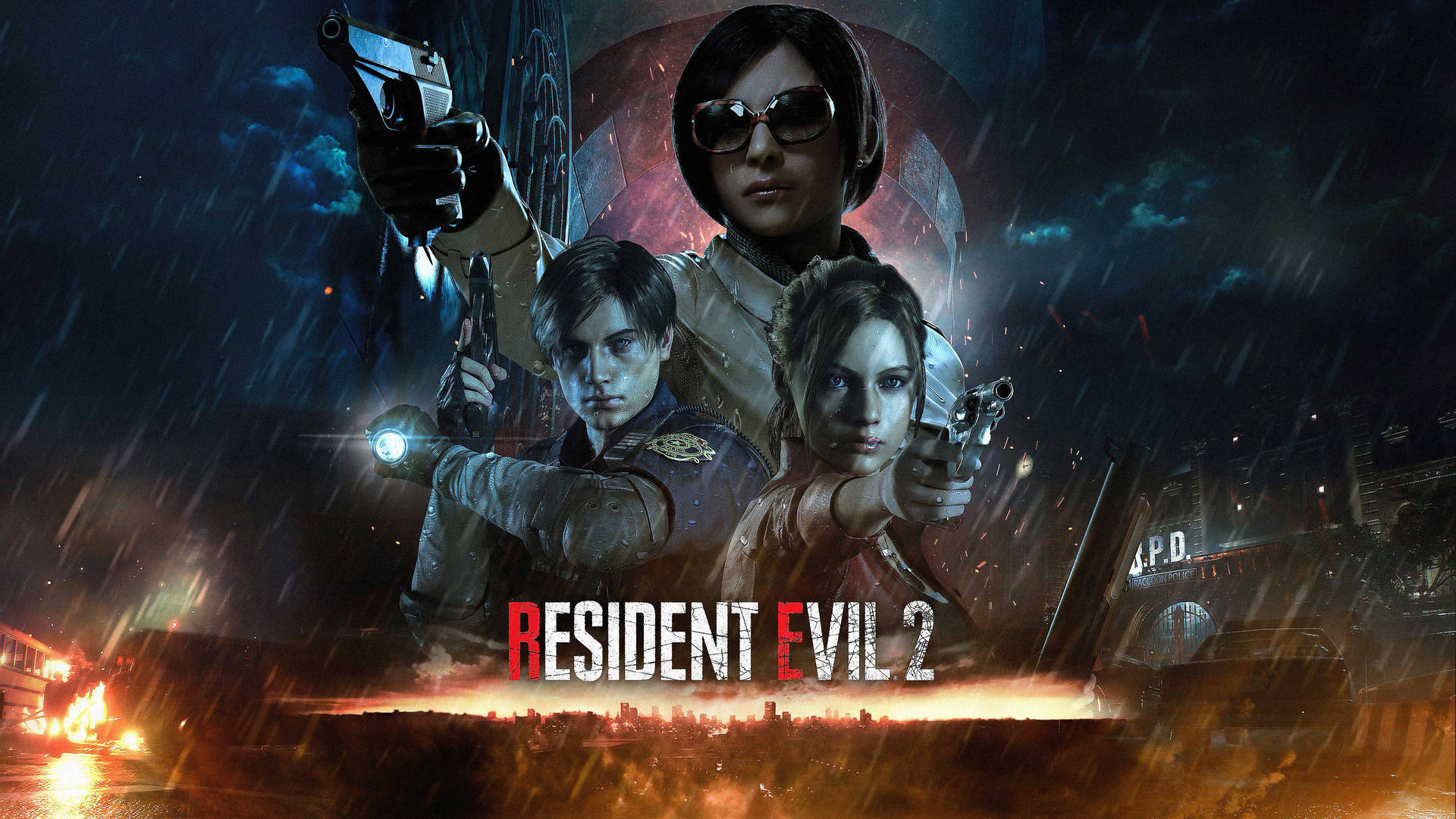 "The Thrilling Action of Resident Evil 2" Wallpaper