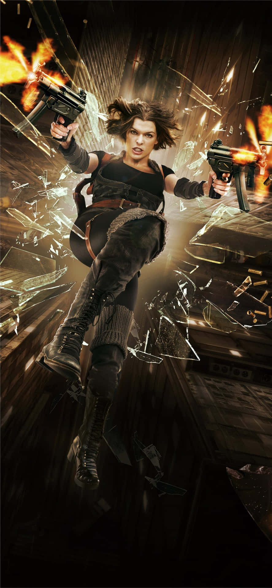 Resident Evil Iphone Girl Gunner Wallpaper