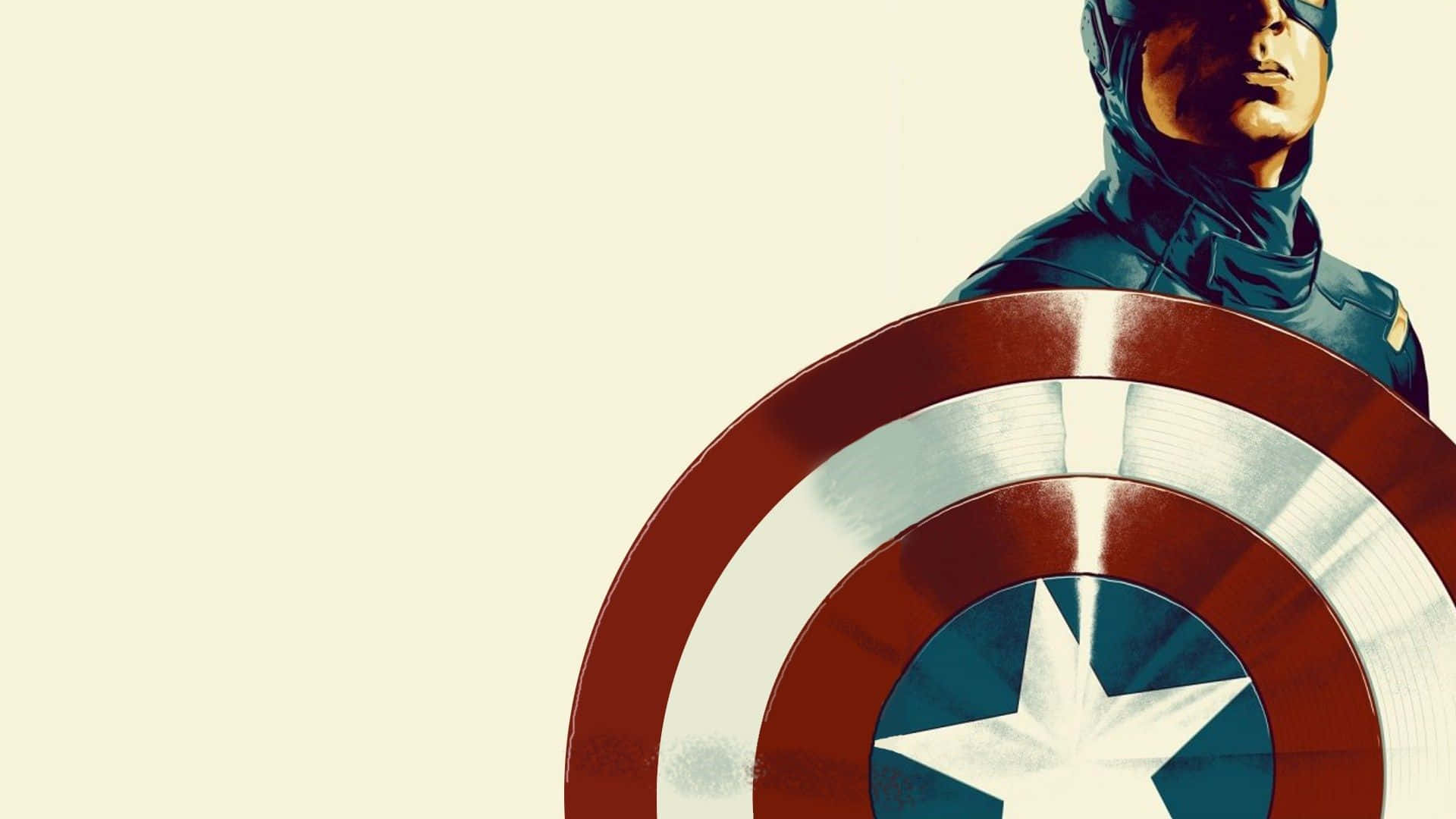 Retro Captain America ready to protect Wallpaper