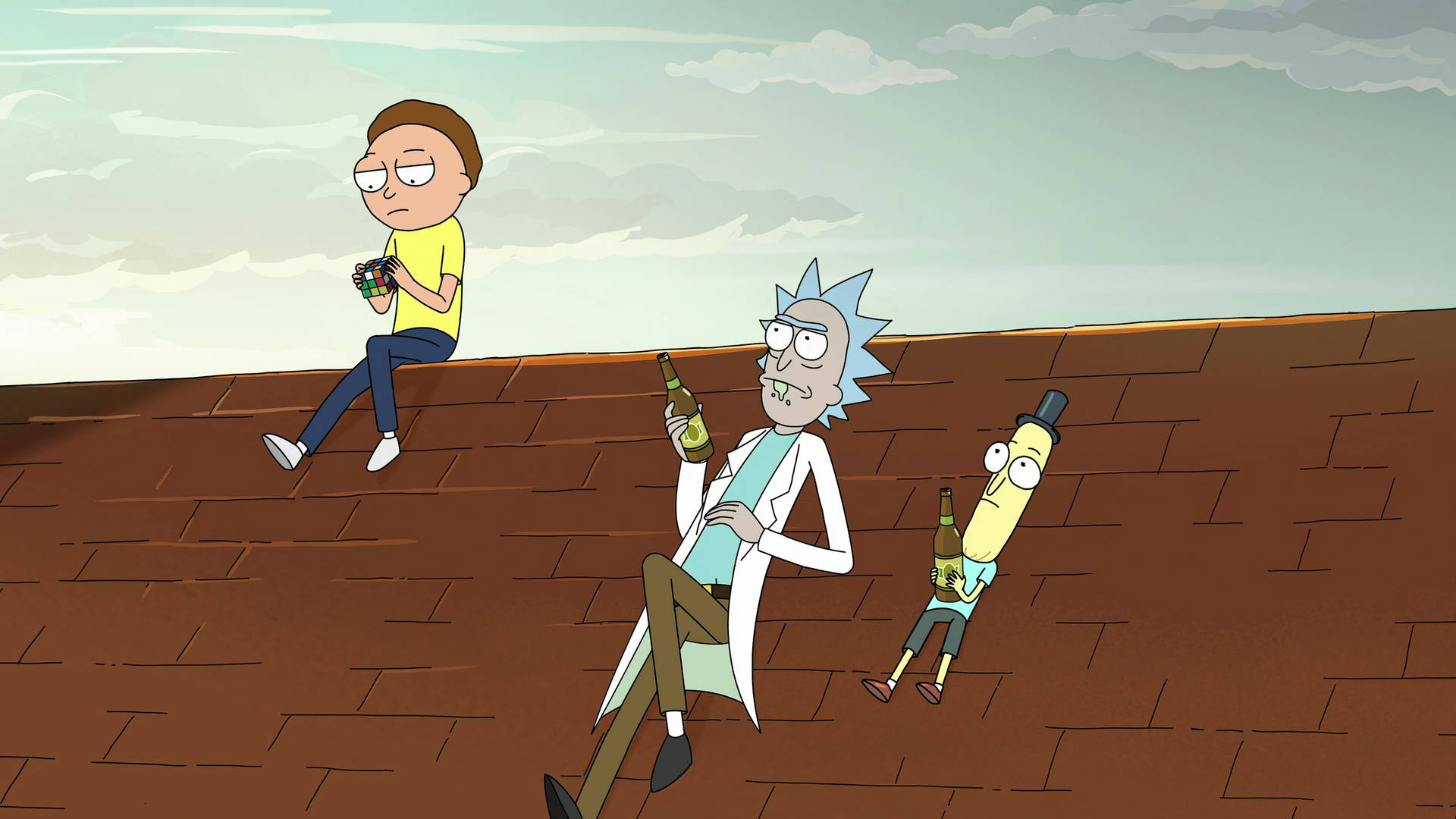 Rick And Morty Hd Computer Top Roof Wallpaper