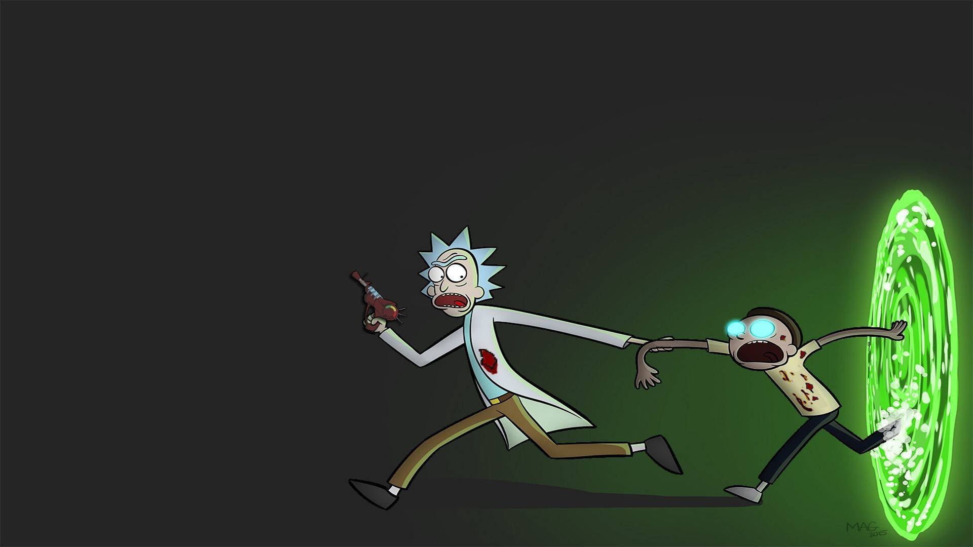 Travel Through Time and Space with Rick and Morty! Wallpaper