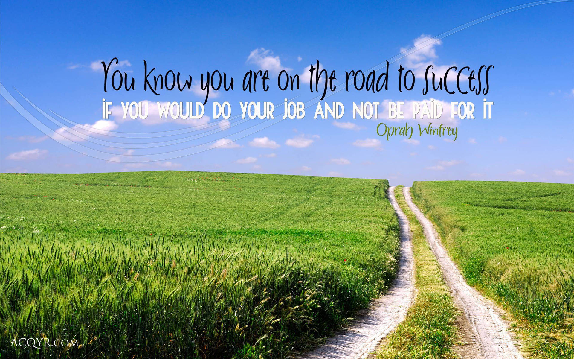"Road to Success - Your Daily Motivational Journey" Wallpaper