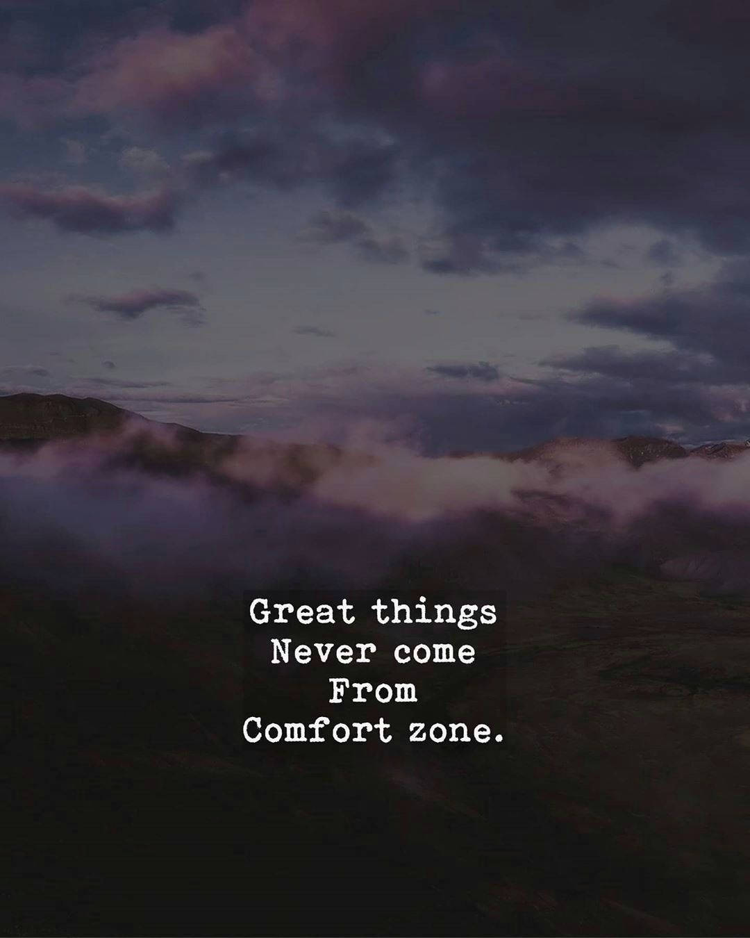 Sad Aesthetic Quote About Comfort Zone Wallpaper