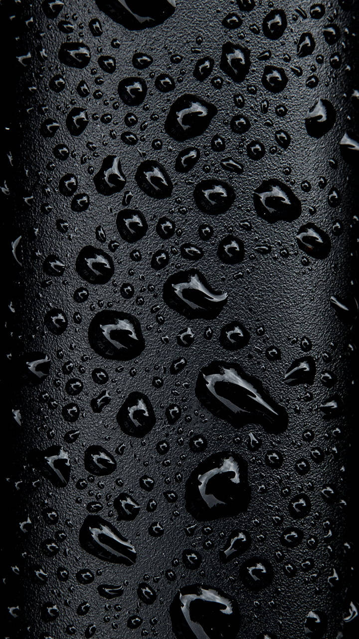 Samsung Black Water Drops Wallpaper