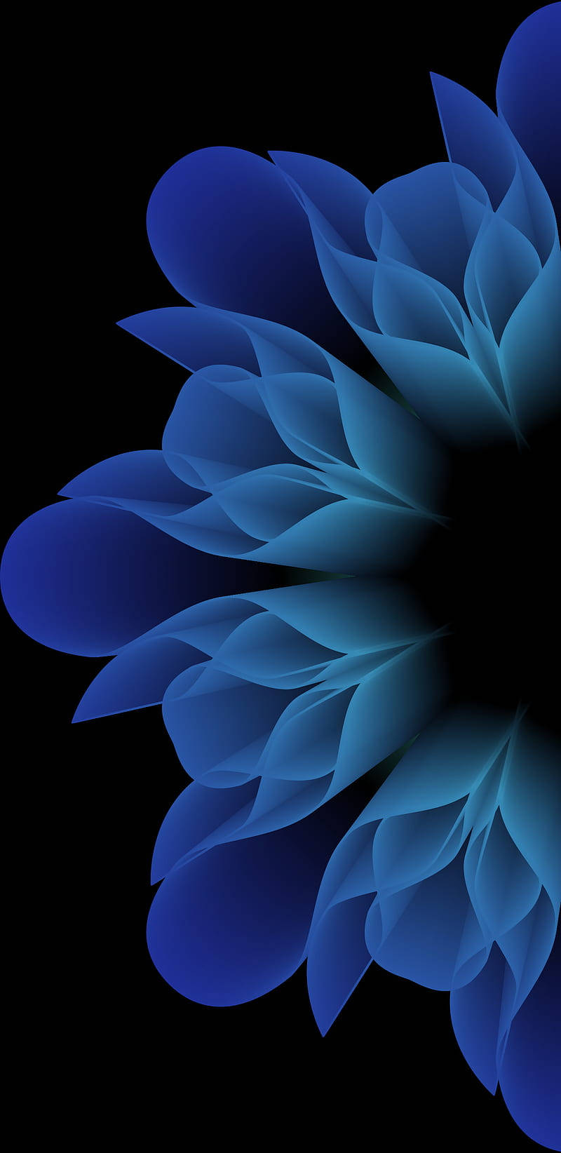 Samsung M21 Spiralling Flower Wallpaper