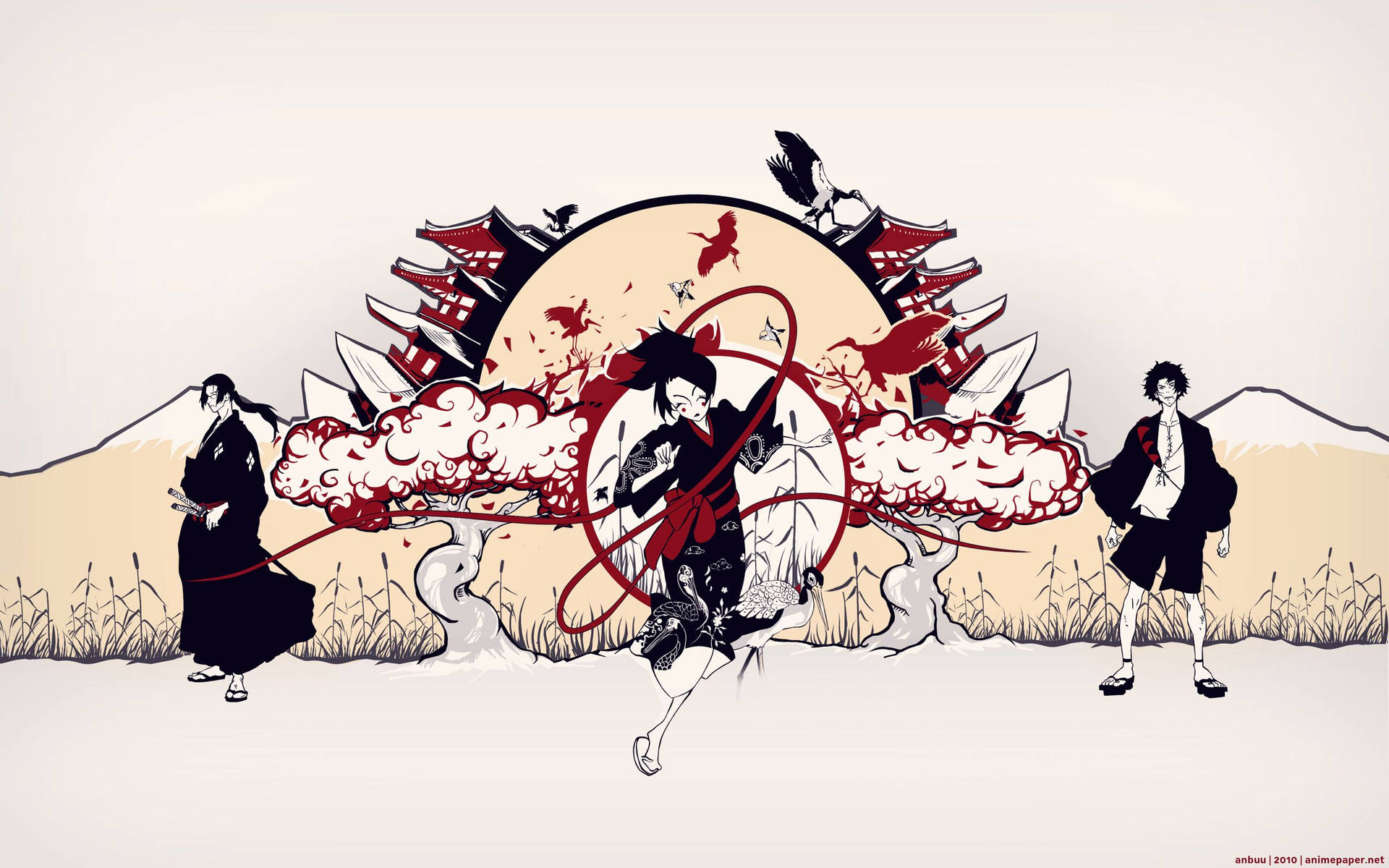 Discover the Ancient Adventures of Samurai Champloo Wallpaper