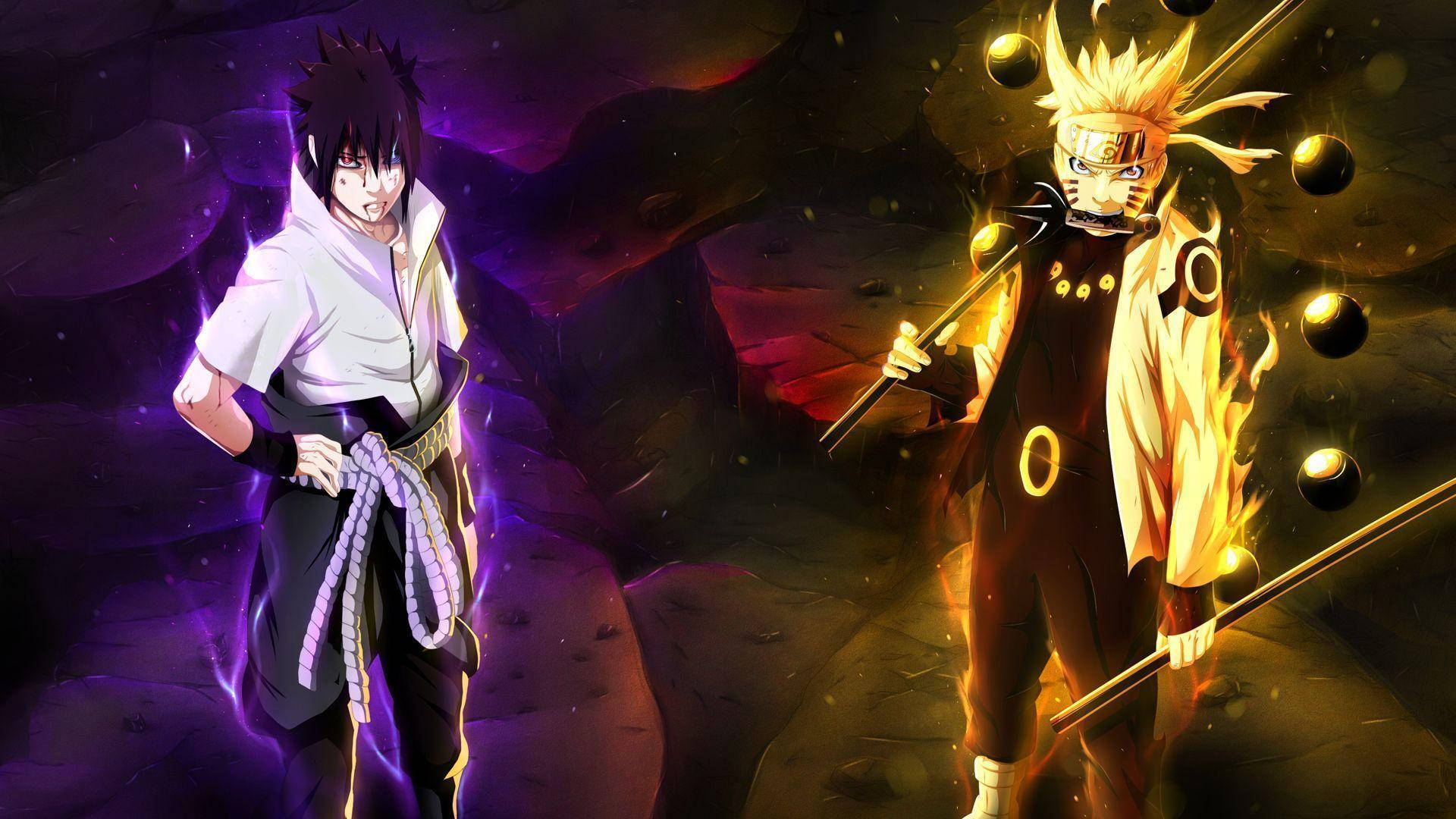 Sasuke And Naruto 3d Wallpaper
