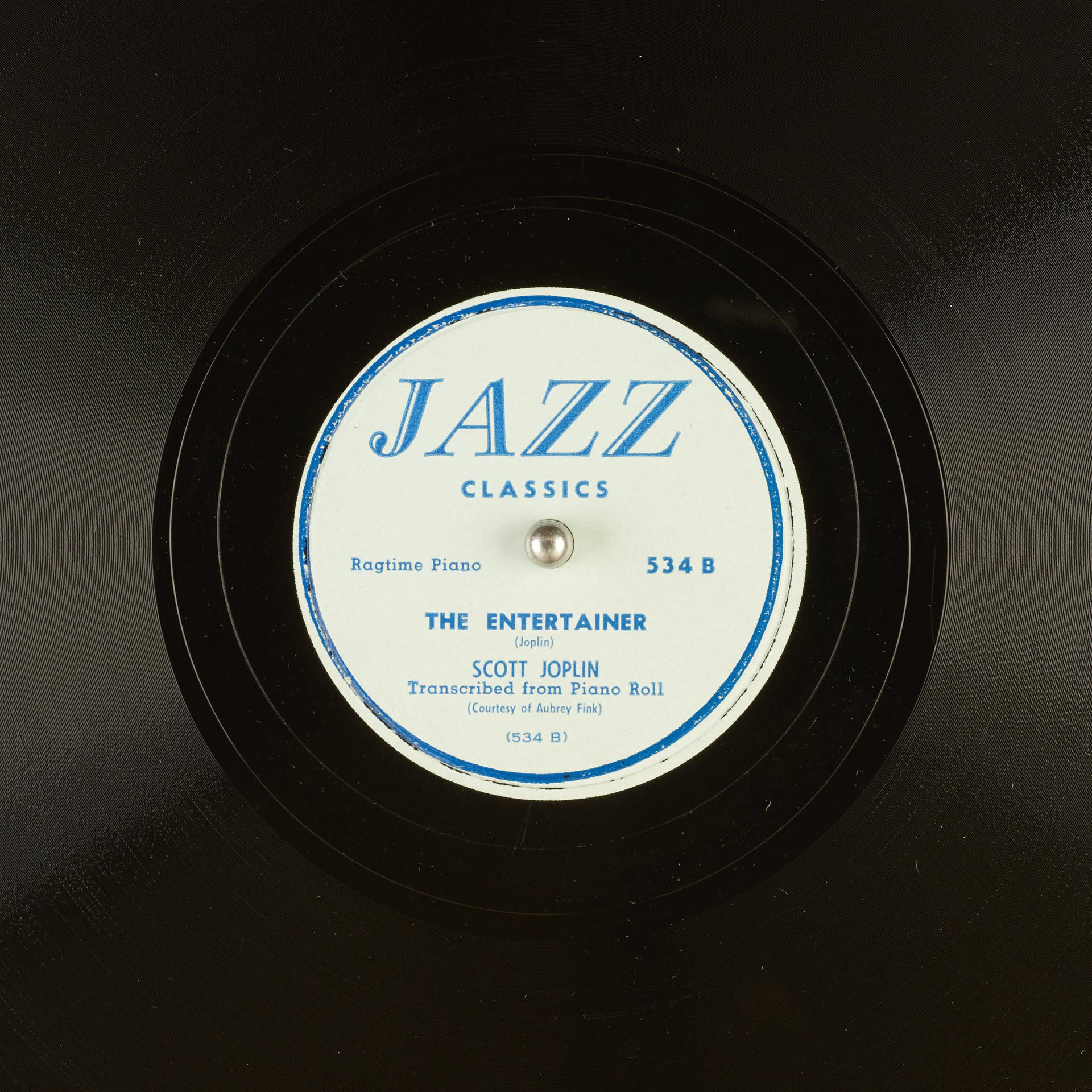 Scott Joplin’s The Entertainer Vinyl Record Wallpaper