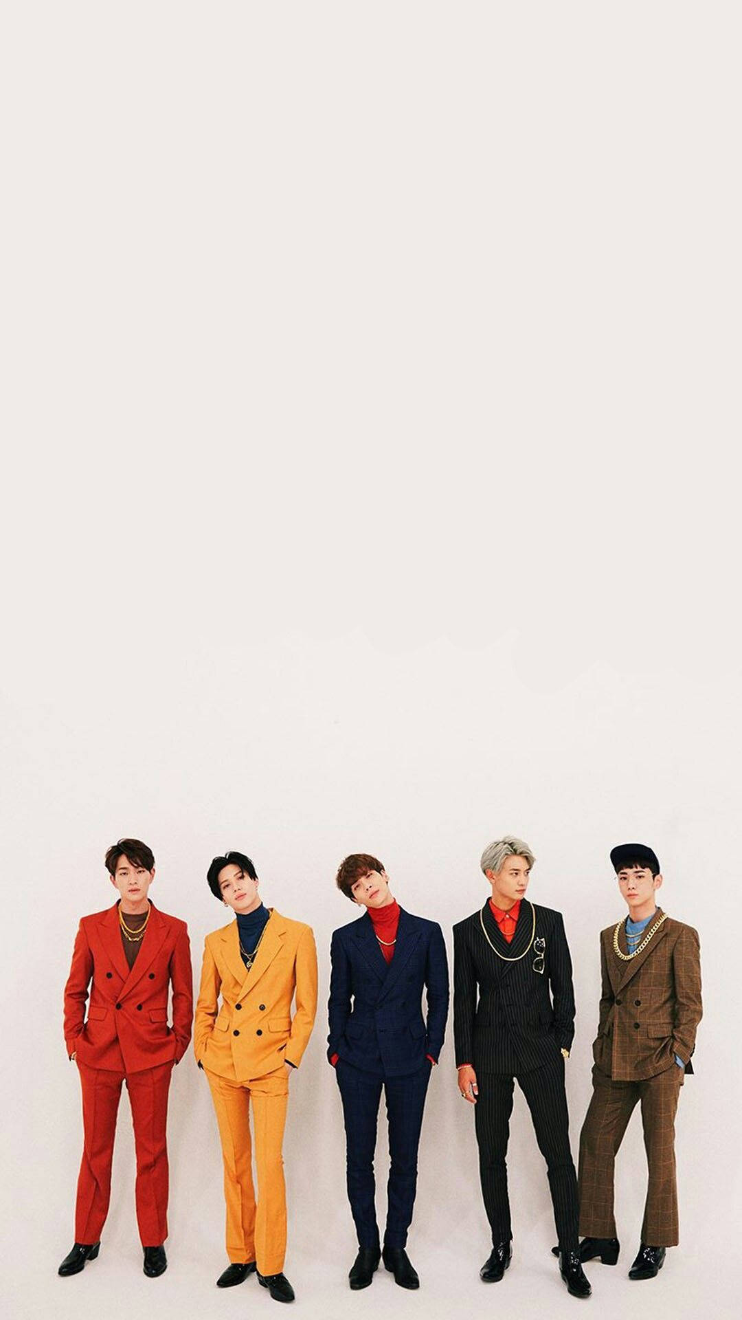 Shinee Bold Colored Suits Wallpaper