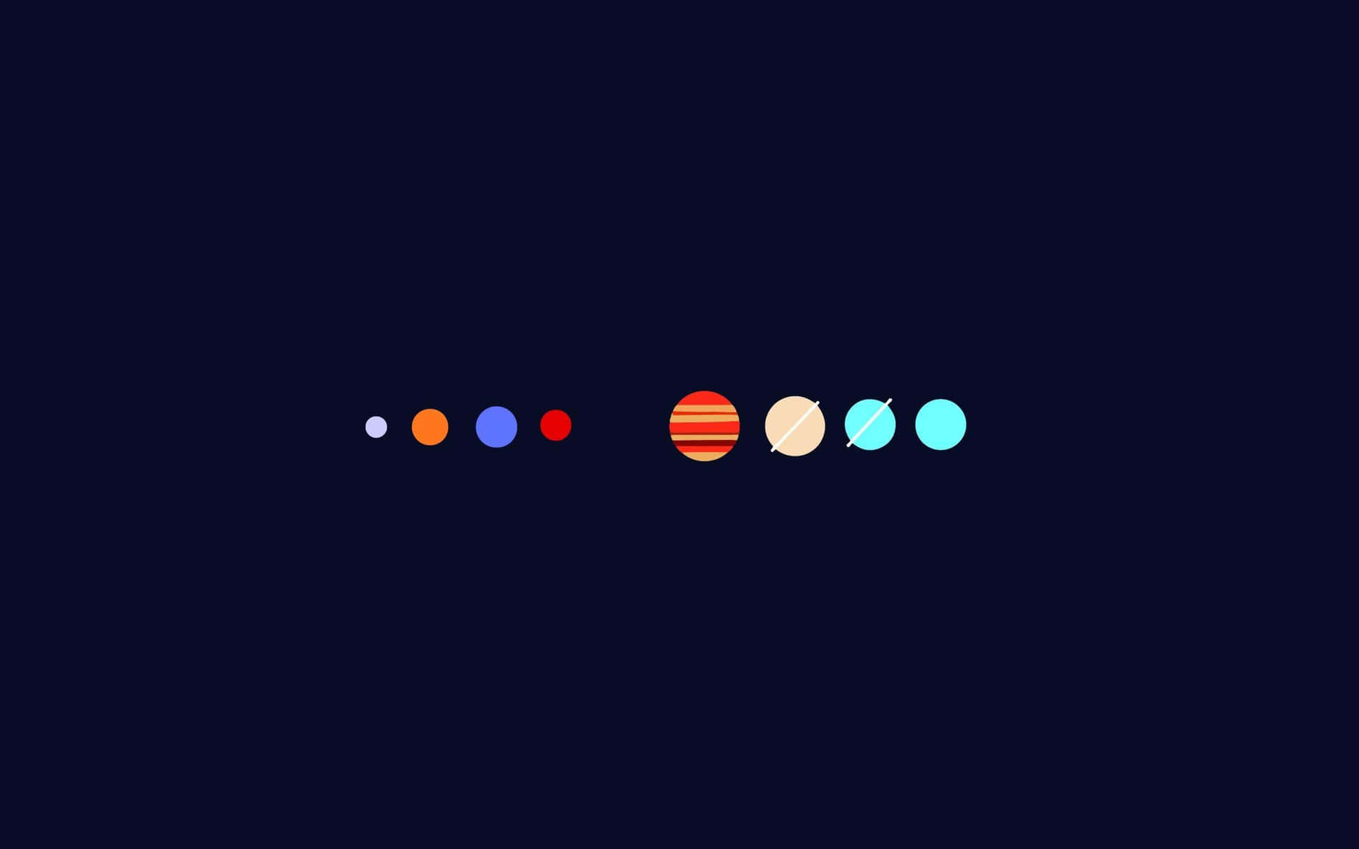 Simple Cartoon Planets Picture