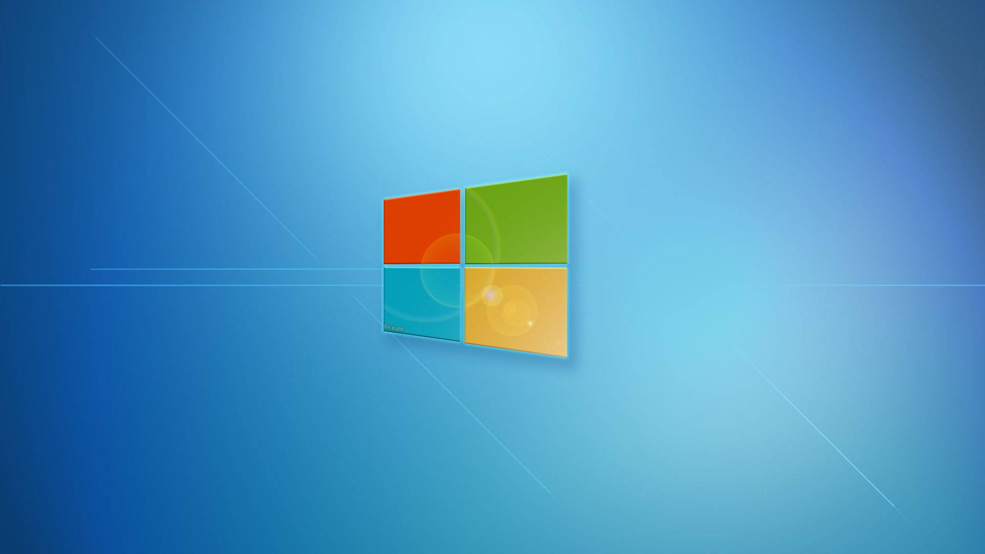 Simple Windows Lock Screen Logo Wallpaper