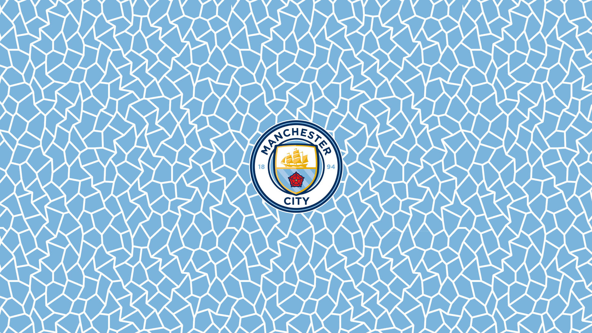 Sky Blue Manchester City Logo Wallpaper