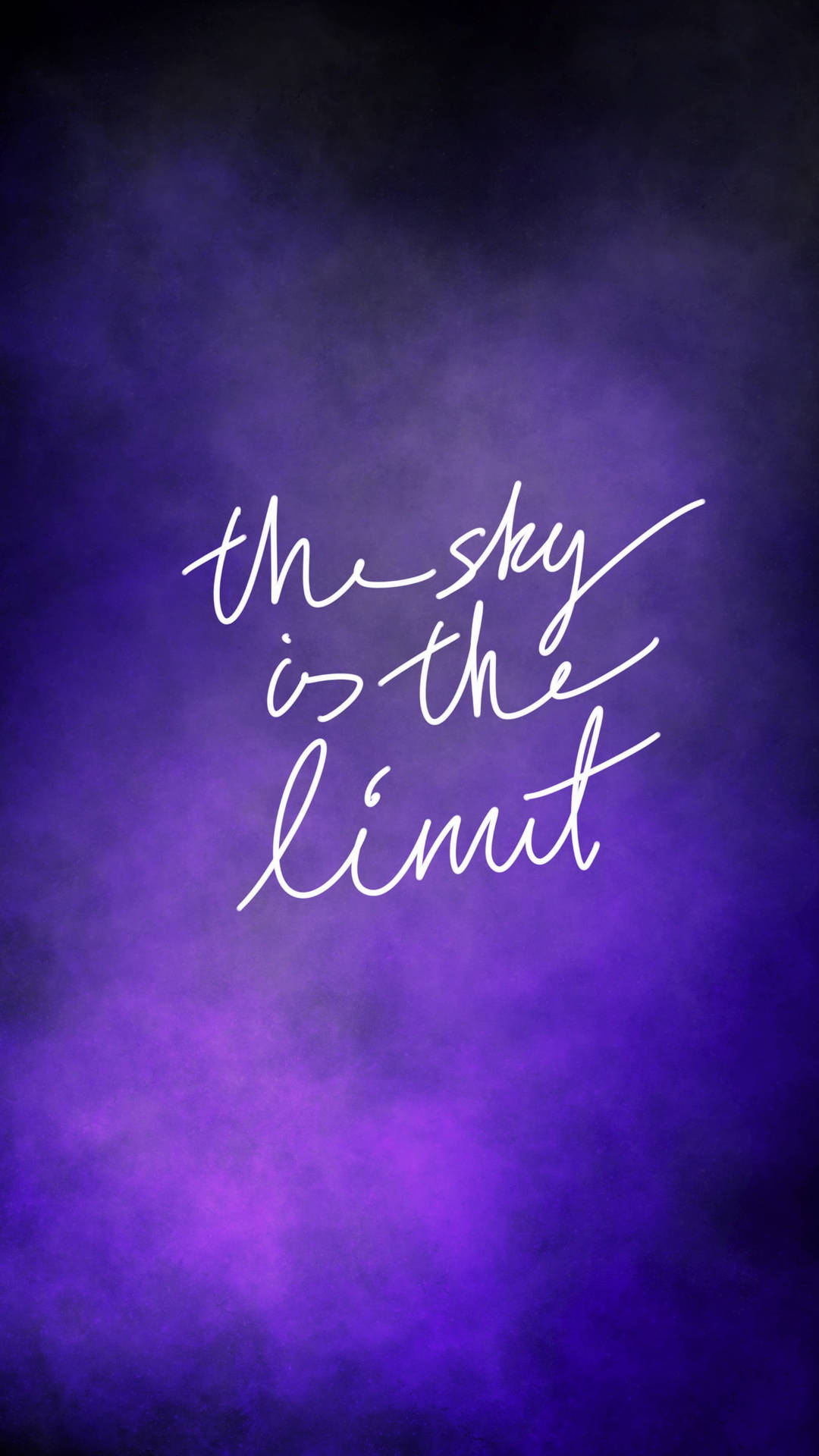 Sky Is Limit Dark Purple Wallpaper