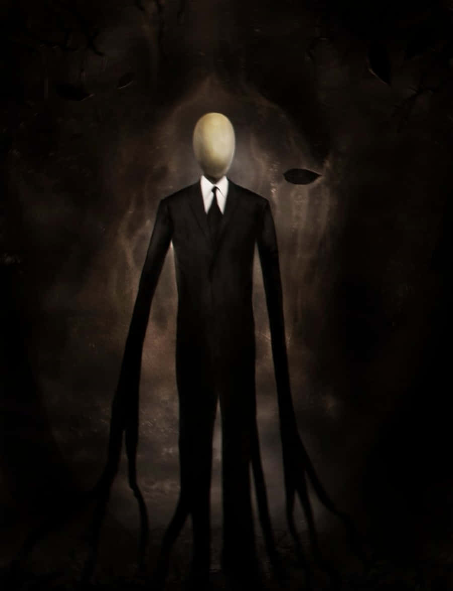 Creepy Slender Man Suit Art Picture