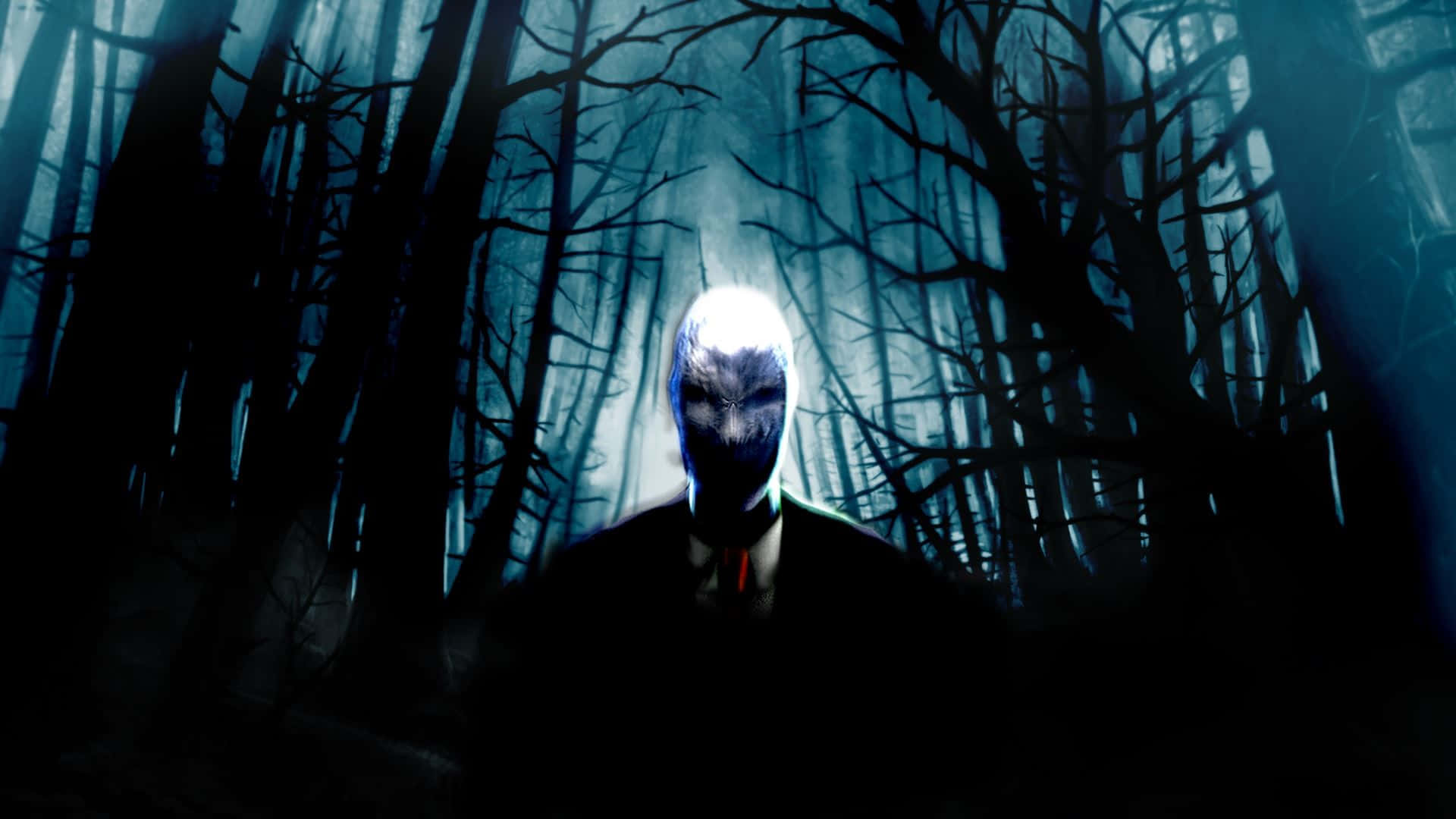 Slender Man Dark Forest Creepy Picture