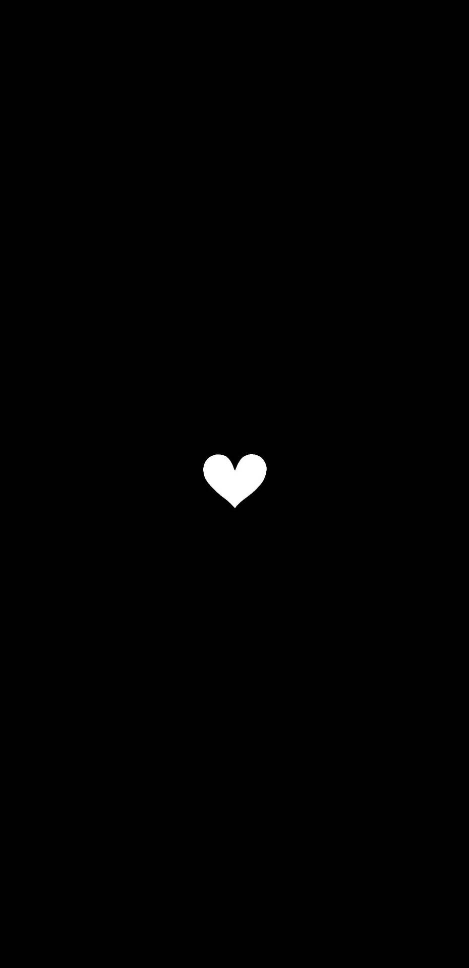 Small Black And White Heart Wallpaper