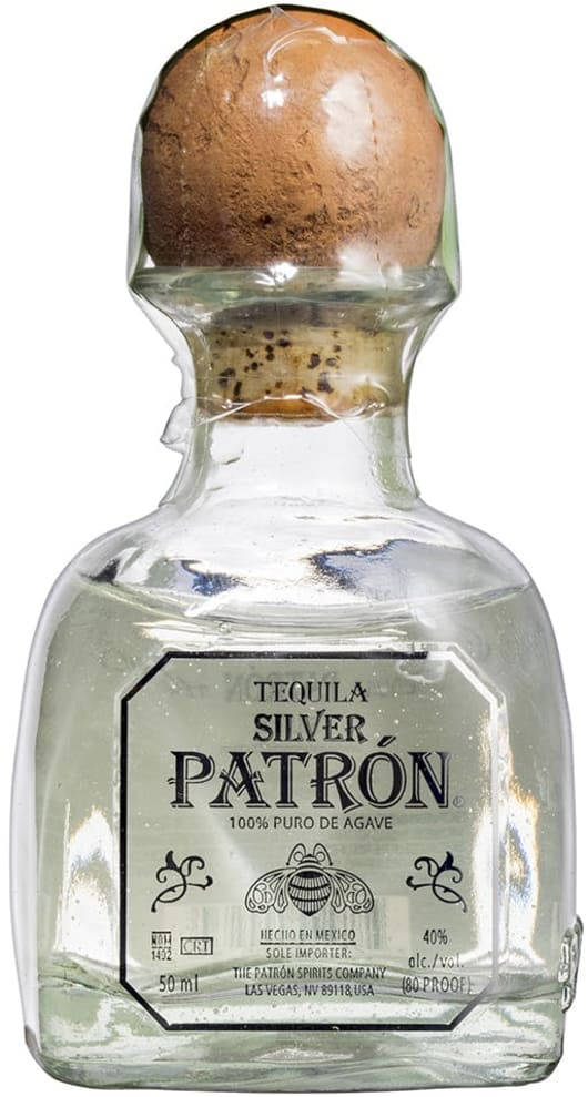 Silver Patron Tequila Bottle Wallpaper