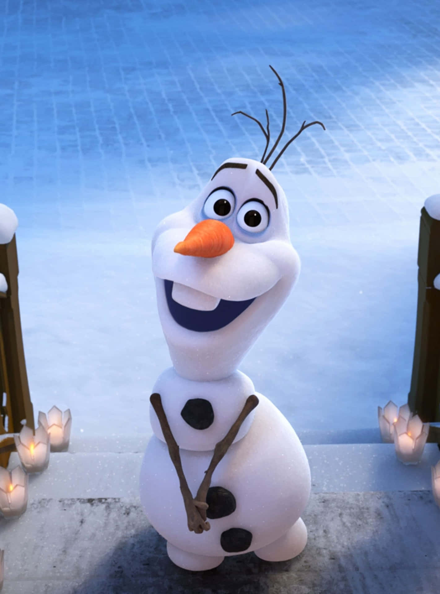 Happiness is Watching the Snowman Grow!