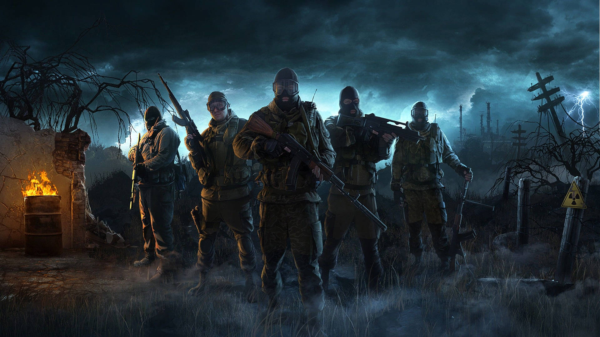 Soldiers In Gloomy Warzone 1440p Gaming Wallpaper