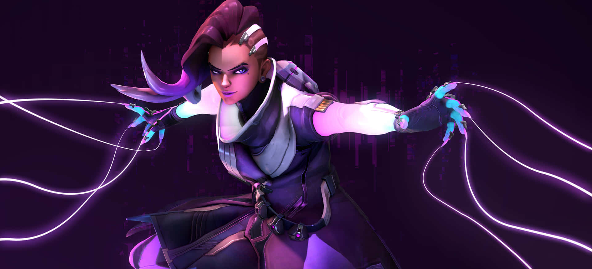 Sombra from Overwatch: Ready for Action Wallpaper