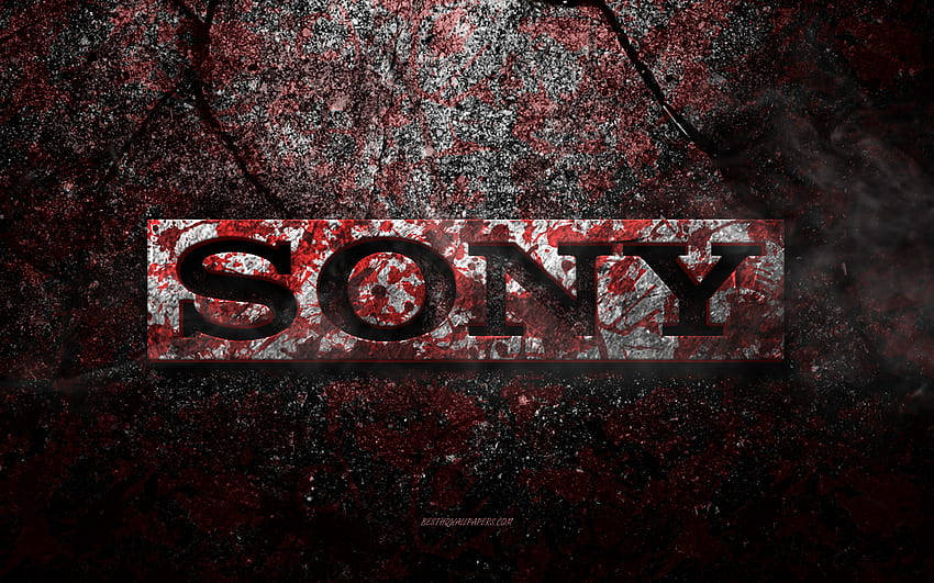 Sony Logo Blood Splatter Effect Wallpaper