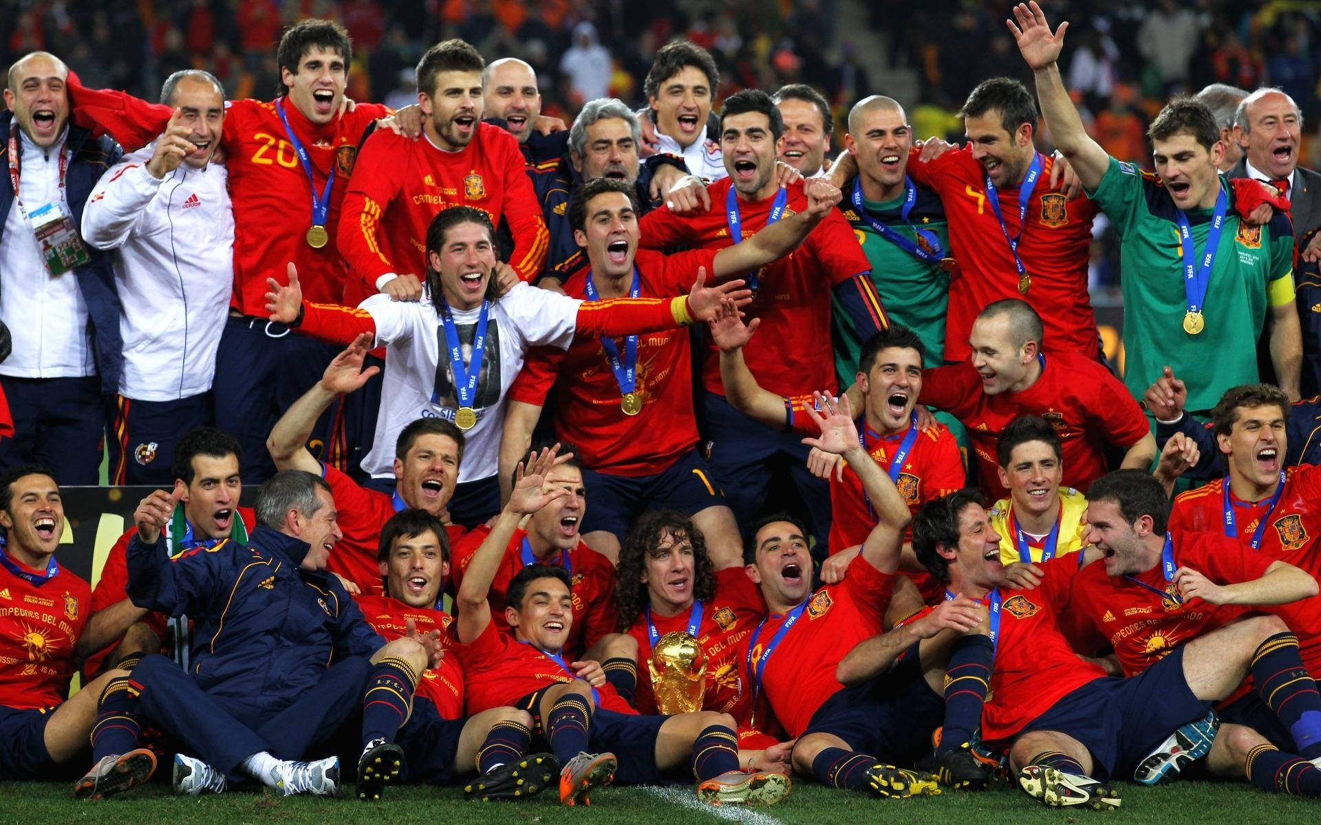 Spain National Football Team 2010 World Cup Champion Wallpaper