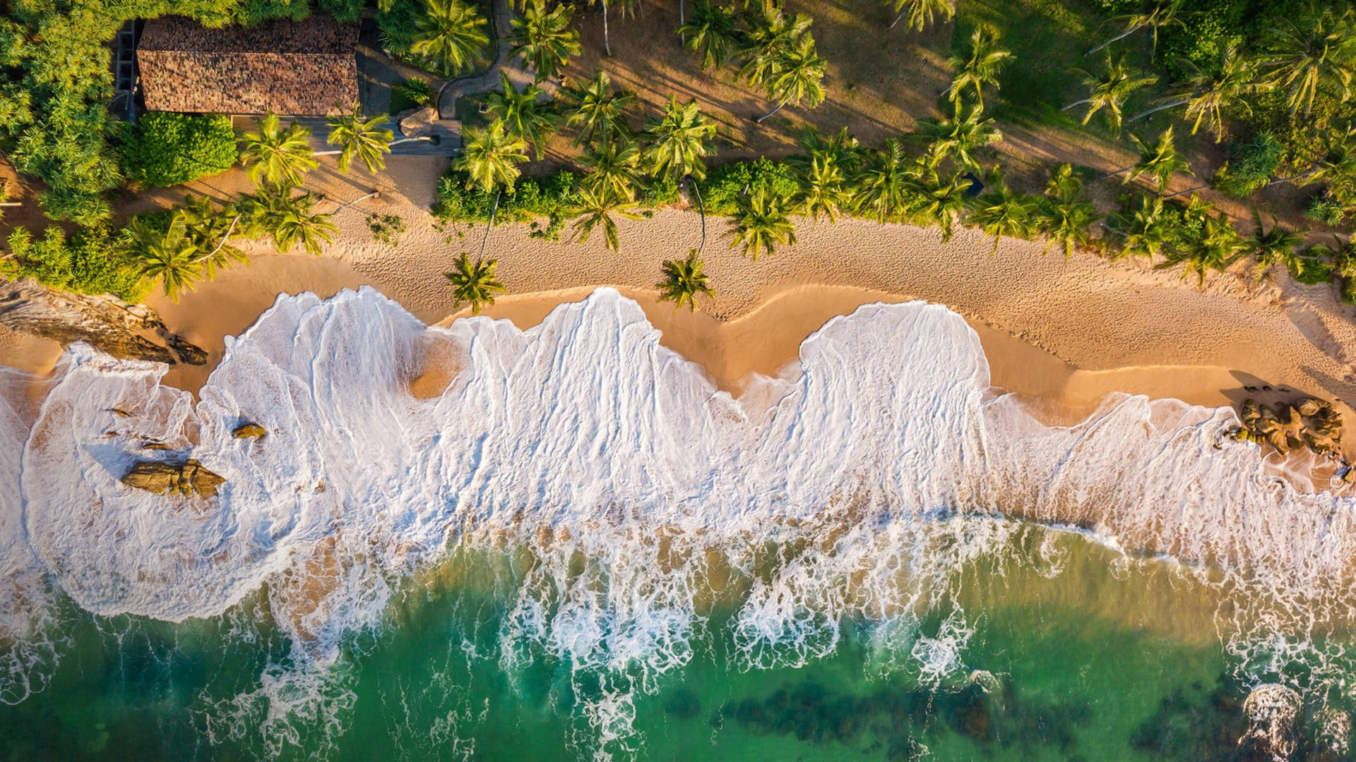 Sri Lanka Tangalle Beach Aerial Wallpaper