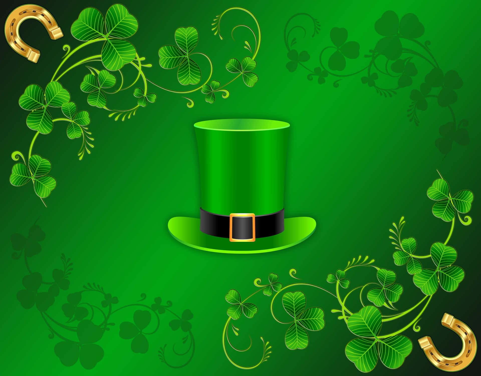 St. Patrick's Day Green Hat Background