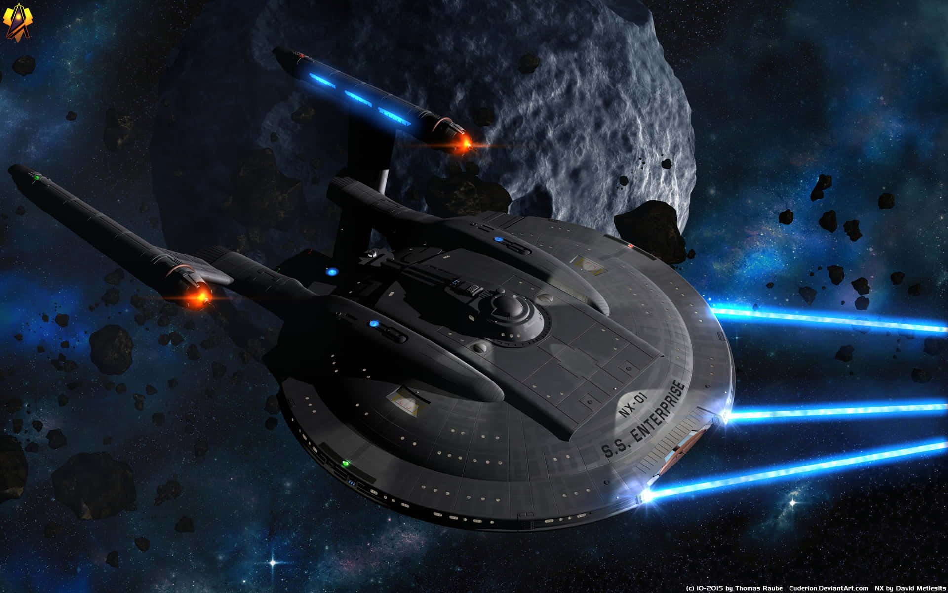 Capt. Archer Fleets the USS Enterprise NX-01 Through Time and Space Wallpaper
