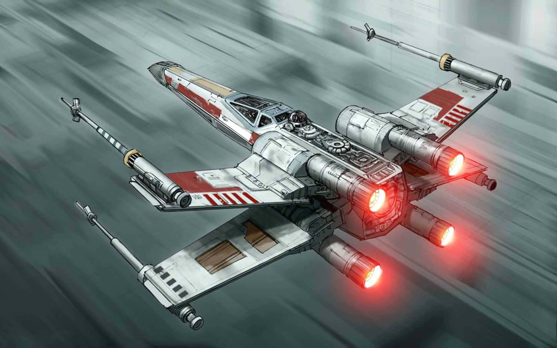 Fighting the Empire in a Classic X-Wing Wallpaper