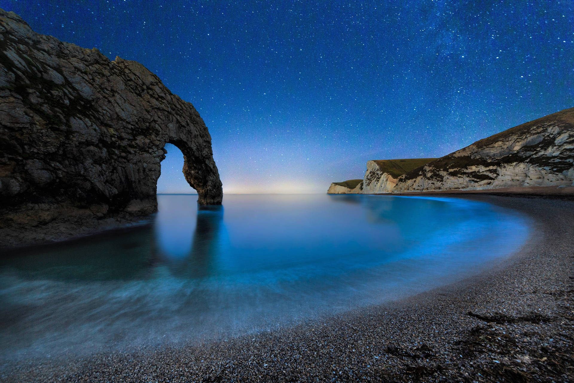Starry Night Durdle England Wallpaper