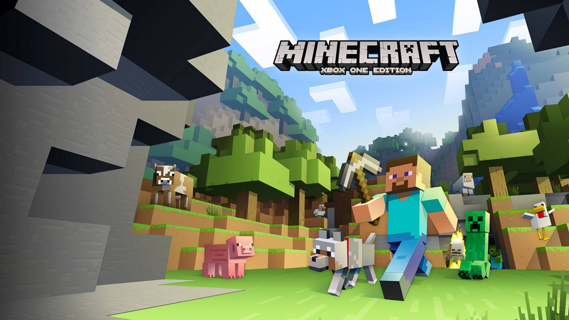 Steve Marching Into A Mine 2560x1440 Minecraft Wallpaper
