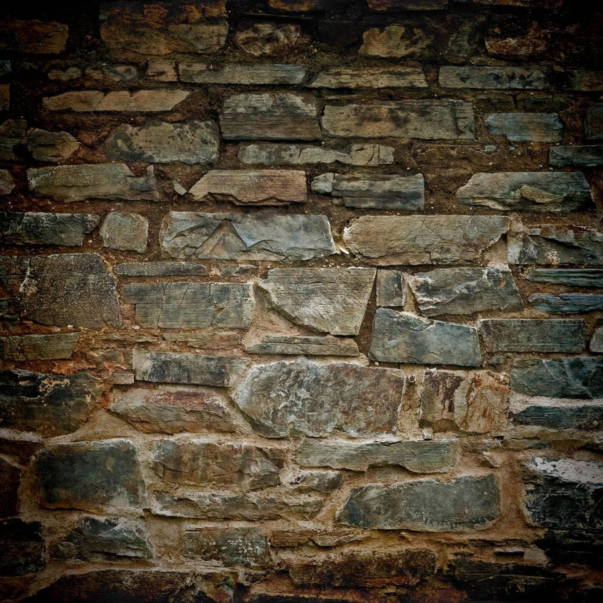 Unique Stone Brick Wall Texture Wallpaper
