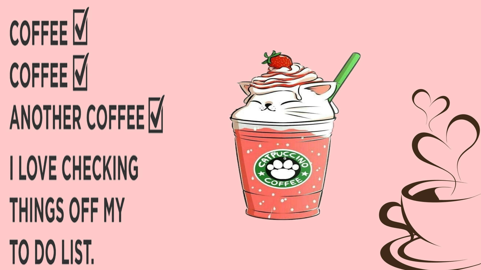Caption: Scrumptious Strawberry Frappe made Exclusively on PicsArt Wallpaper