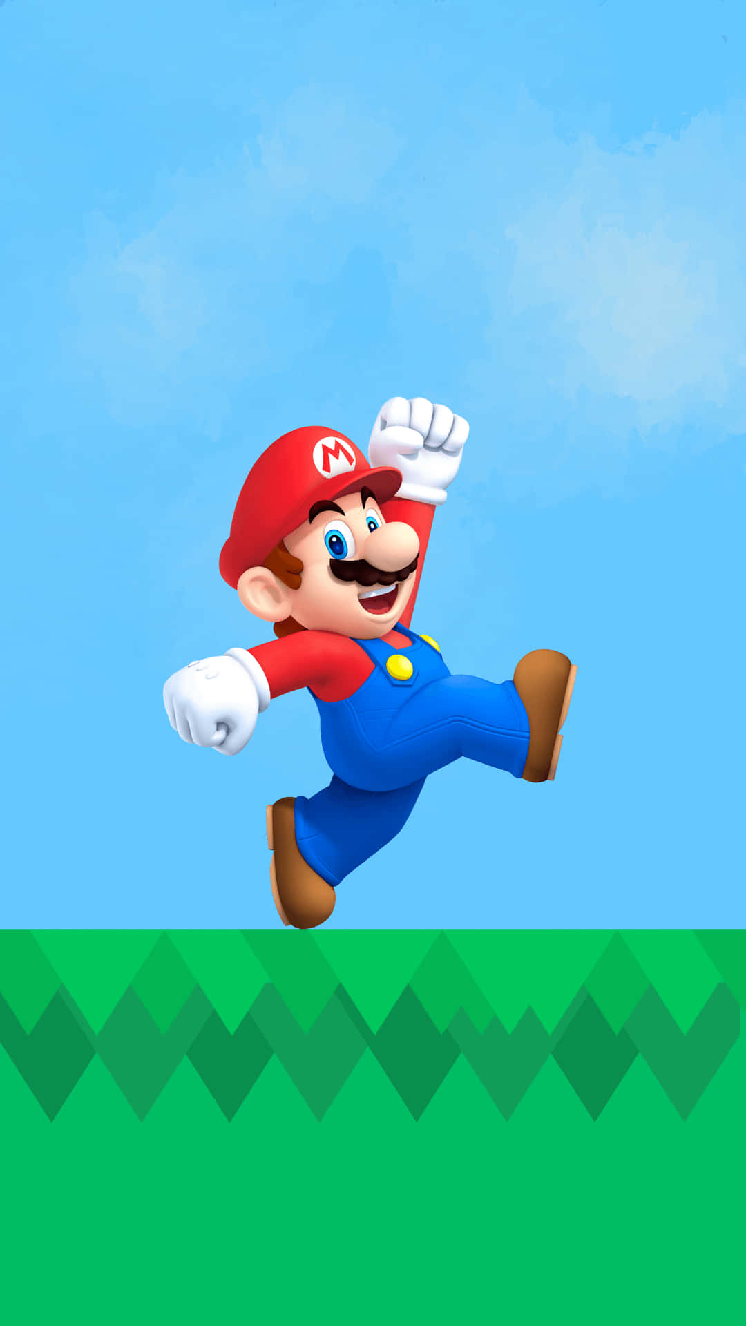 Walking On Grass Super Mario iPhone Wallpaper