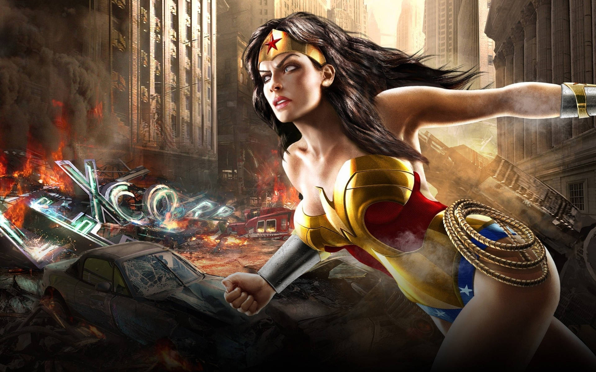 Superhero Classic Wonder Woman Wallpaper