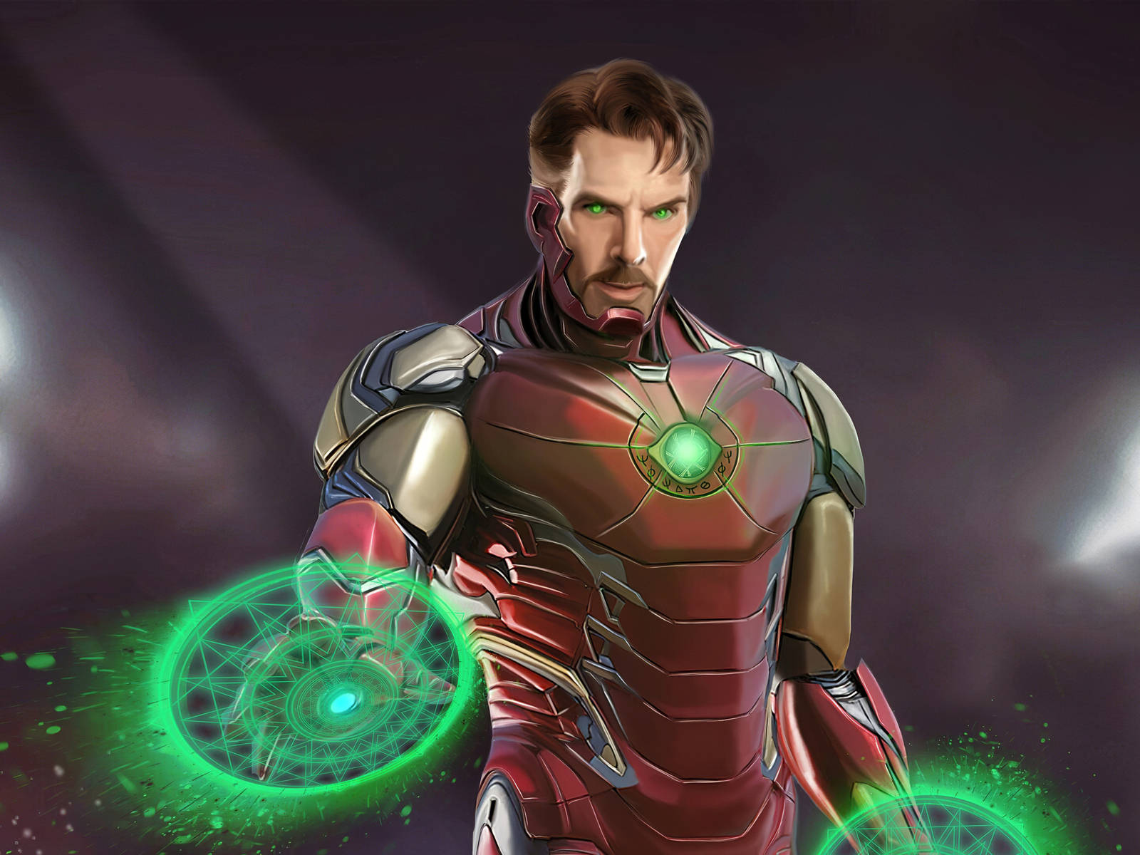 Superhero Doctor Strange Ironman Armor Wallpaper