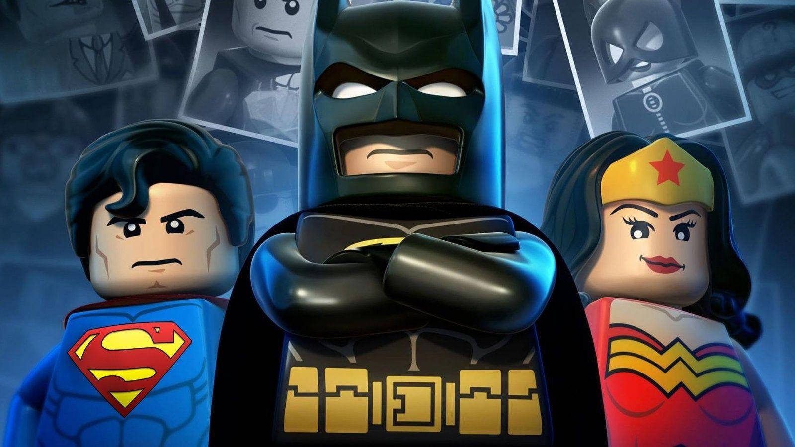 Superhero Trio In The Lego Batman Movie Wallpaper