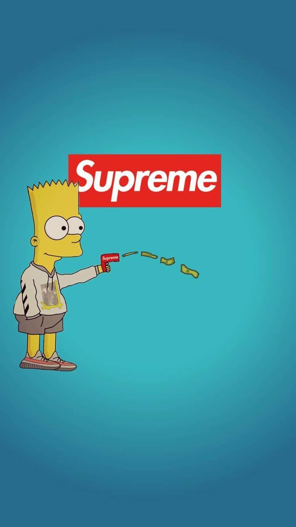 Cool Supreme Bart Simpson Wallpaper