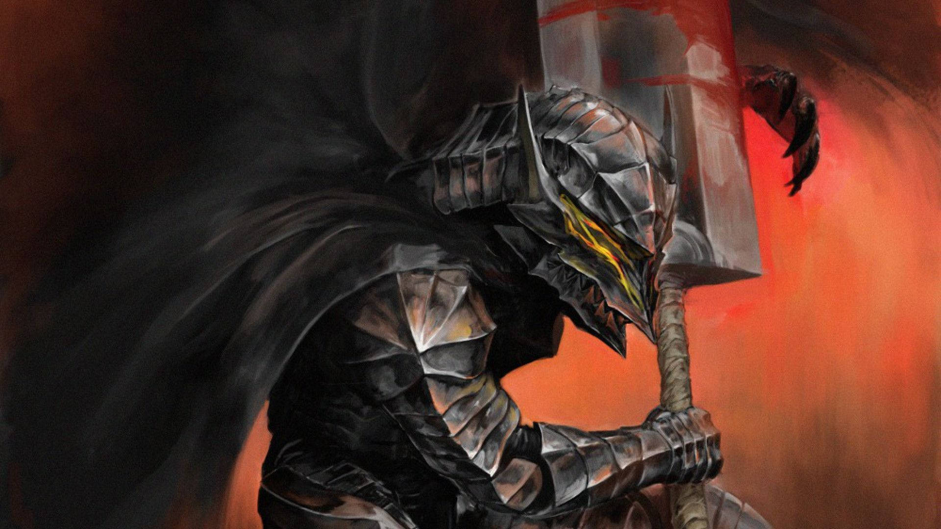 "Preparing for battle in The Berserker Armor from Berserk" Wallpaper