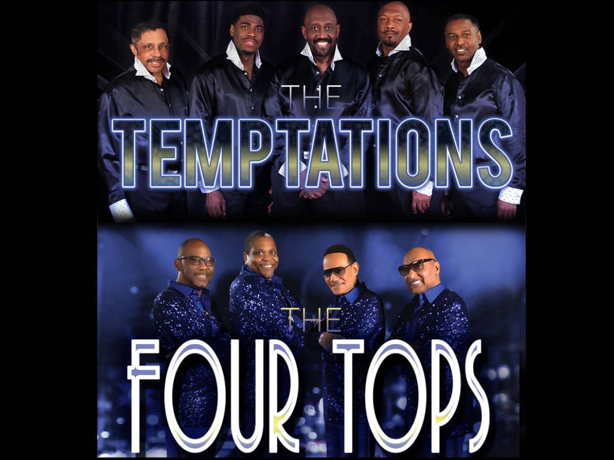 The Legendary Four Tops And The Temptations Concert Poster Wallpaper