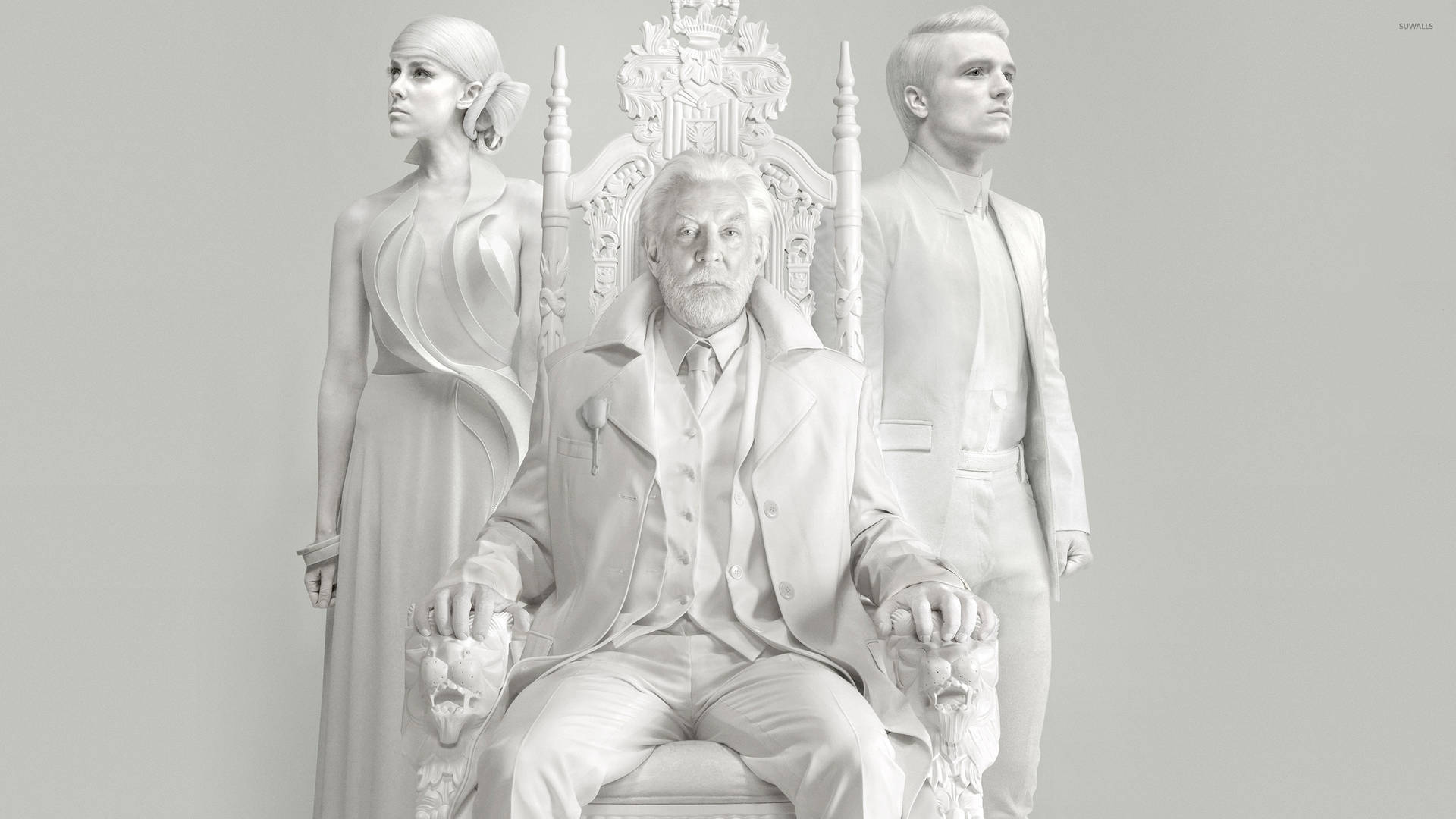 "Iconic White Statue from The Hunger Games series" Wallpaper