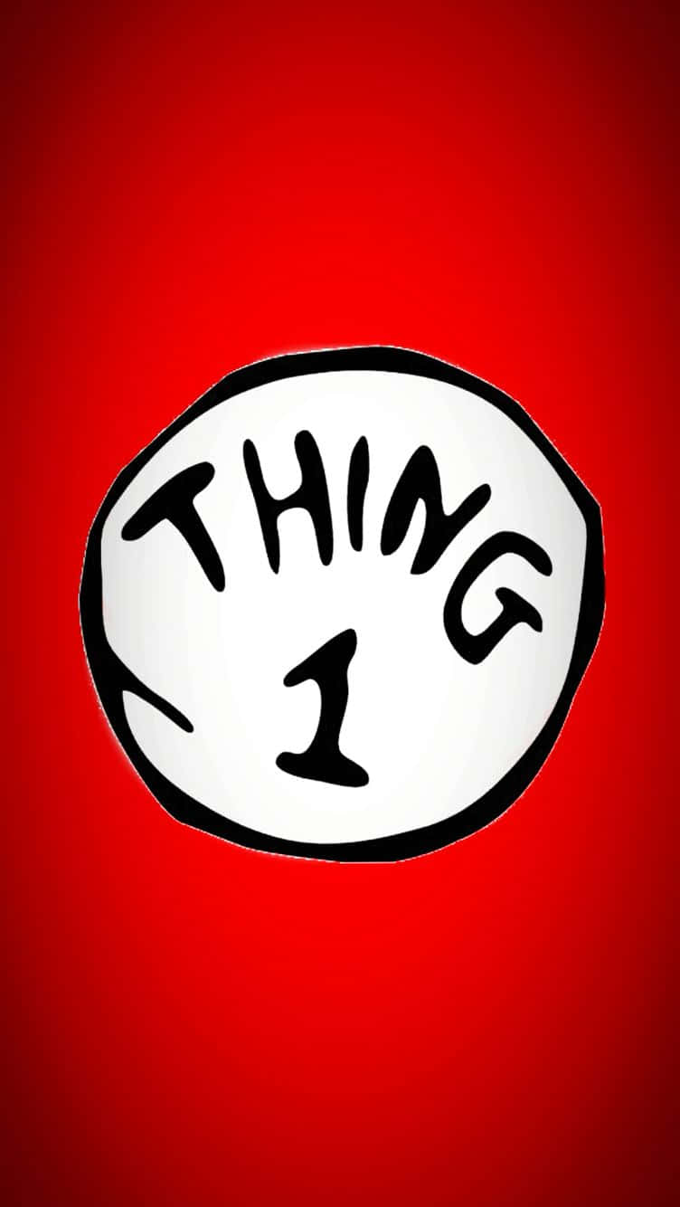 Thing 1 Logo On Red Wallpaper