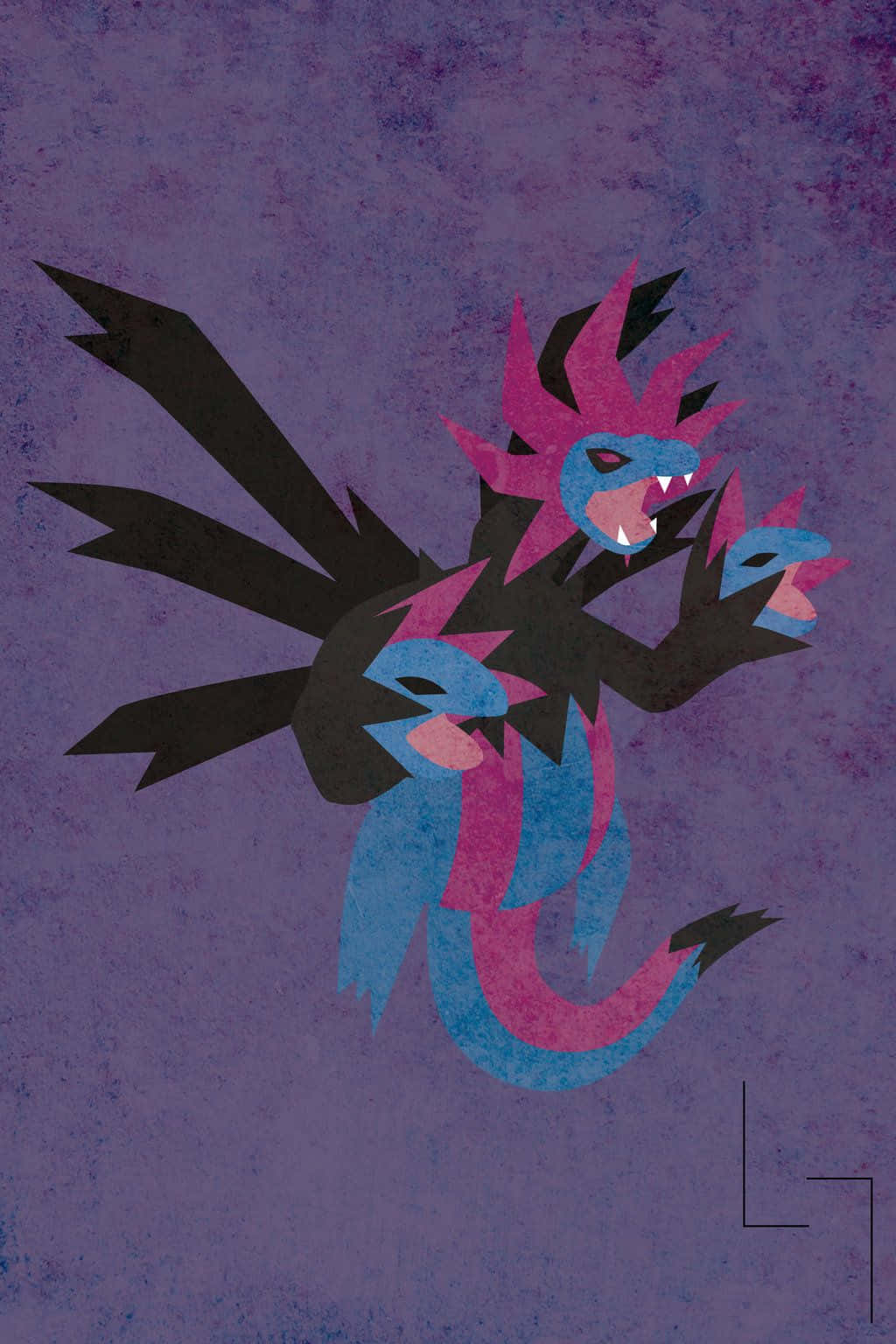 Majestic Hydreigon, the Three-Headed Dragon Pokemon Wallpaper