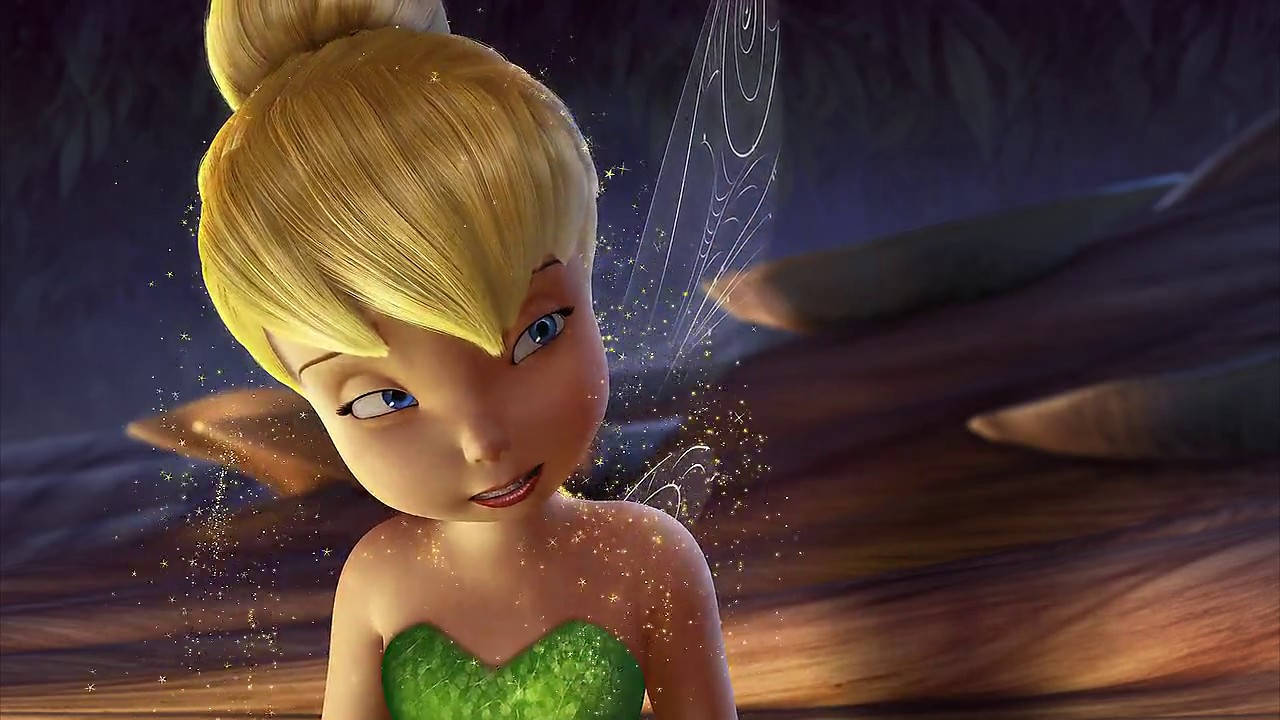 Tinker Bell With Fairy Dusts Wallpaper