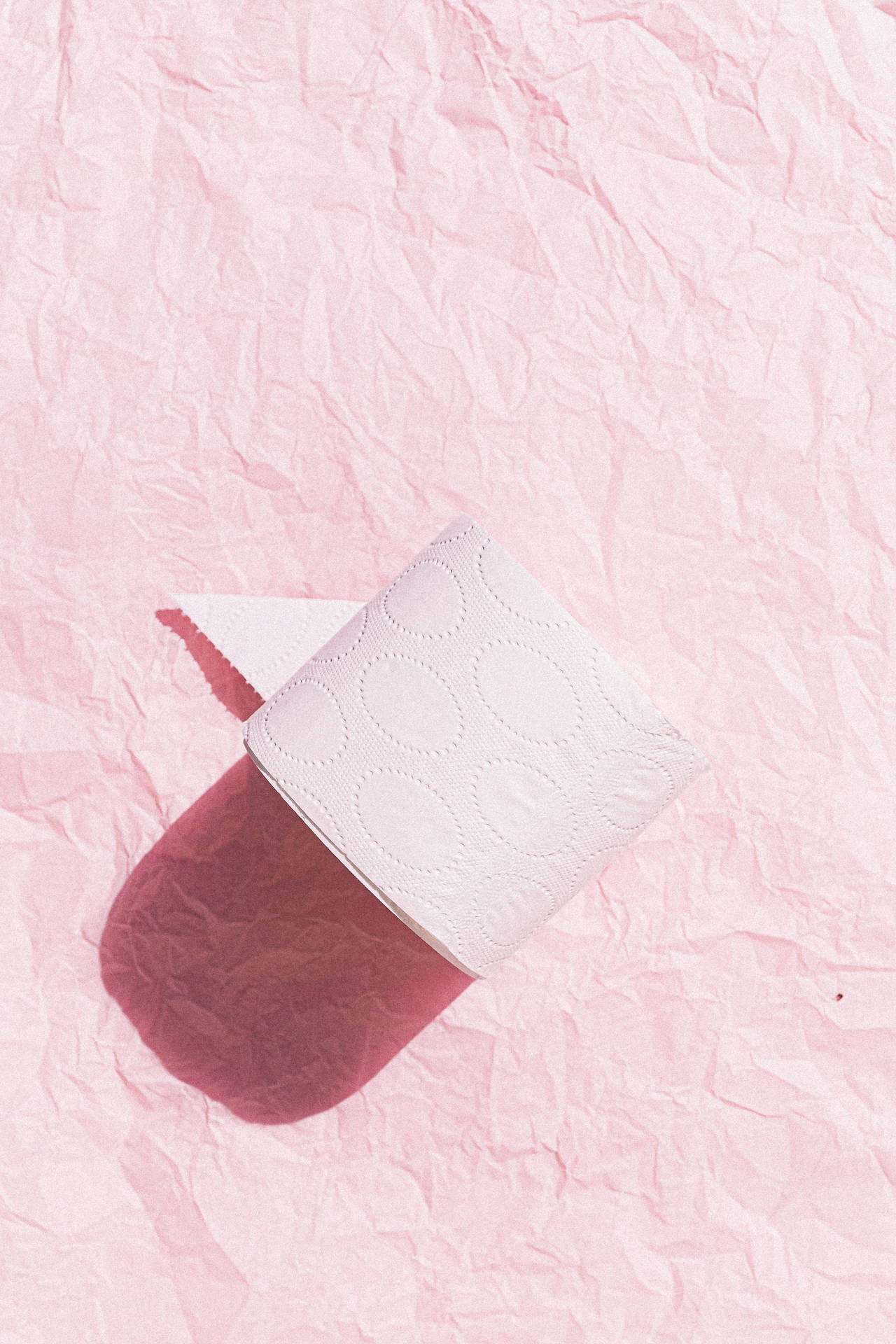 Tissue On Pink Background Wallpaper