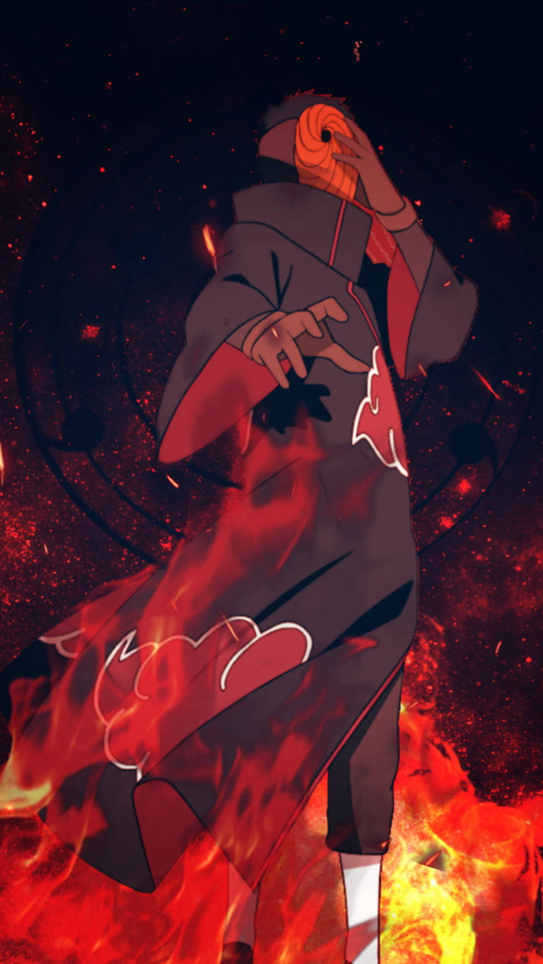 Tobi Naruto Flame Aesthetic Wallpaper