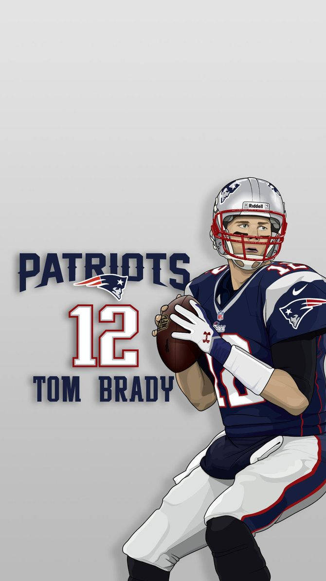 New England Patriots Tom Brady Leads the Team Wallpaper