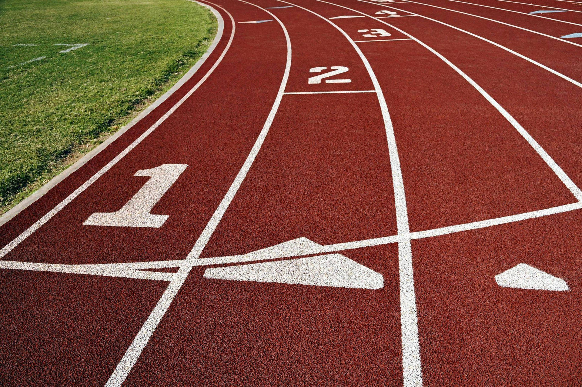 Track And Field Sports Rubberised Track Wallpaper
